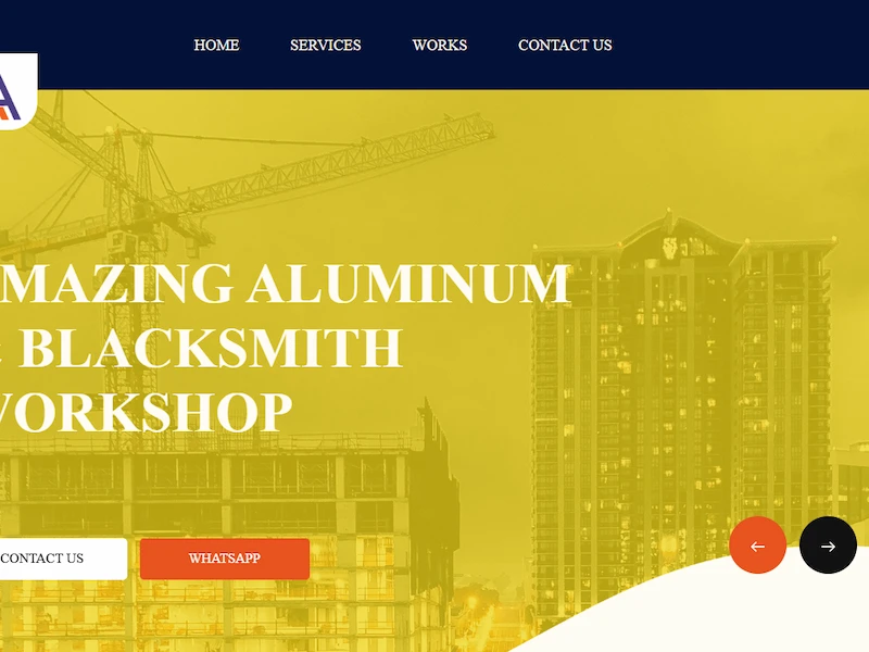Company Website for Amazing Aluminum