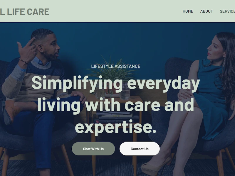 Agency website for Global Life Care